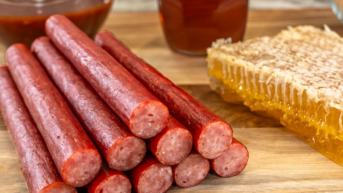 snack sticks on table